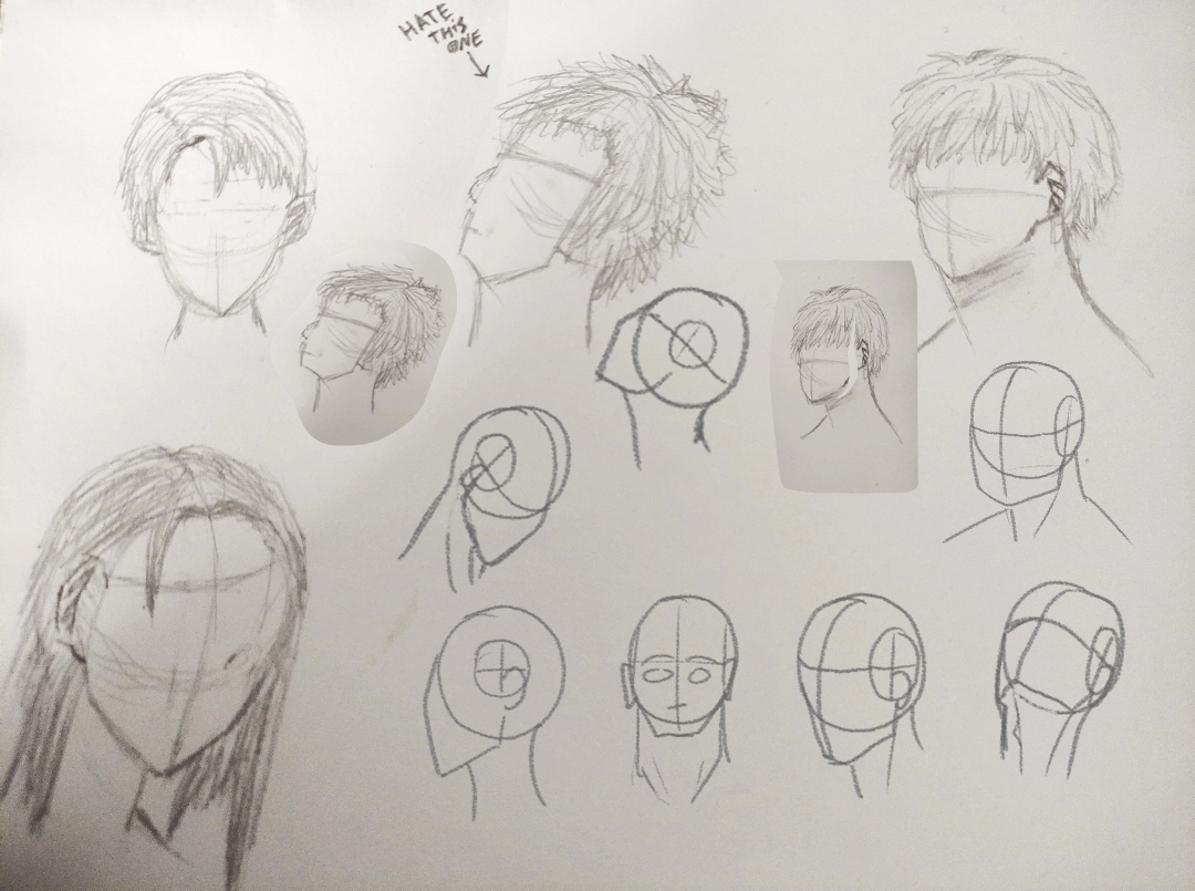 I tried to do some head studies and failed miserably lol : r/learntodraw